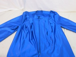 Unbranded Royal Blue Glossy/ Shiny Graduation Gown Black 100% polyester 110521 - £13.35 GBP