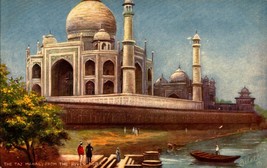The Taj Mahal from the River. Agra. Wide Wide World.  Agra. Tuck POSTCAR... - £5.52 GBP