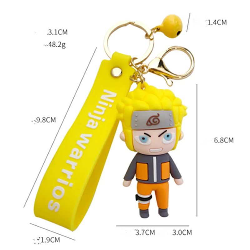 O uchiha itachi action figures keychains key chain key ring kawaii silicone handbag car thumb200