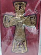 Family Christian Stores Gold Cross Wall Hanging Christmas nativity Luke ... - $7.27