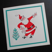 Drunk Santa 10 Card Lot Funny Twas Night Before Chirstmas Parody Mid Century - £46.50 GBP