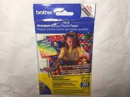 BROTHER BP61GLP PREMIUM WHITE GLOSSY PHOTO PAPER 12 PCS 6 x 4&quot; 51 LB INK... - $3.99