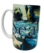 Sea World Large Souvenir Coffee Mug Whales Seals Sharks 5 1/4&quot; Tall - $18.80