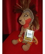 SIMBA Disney Broadway Musical Bean Bag Cloth Simba Lion King Toy 15&quot; Tag... - $8.50