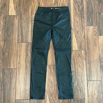 Gap Teen Sky High Skinny Coated Black Stretch Jeans - $23.15