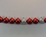 *A0) 19 Glitter Red Gold Silver Shatter Resistant Christmas Tree Ornamen... - $20.68 CAD