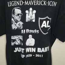 Oakland Raiders Al Davis Memorial T Shirt Size 2XL Legend Maverick Icon - £31.64 GBP