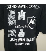 Oakland Raiders Al Davis Memorial T Shirt Size 2XL Legend Maverick Icon - £31.13 GBP