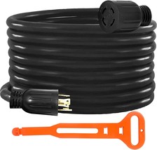 Mophorn 50 Ft. 30 Amp Generator Extension Cord 4 Wire 10 Gauge Generator... - $100.92