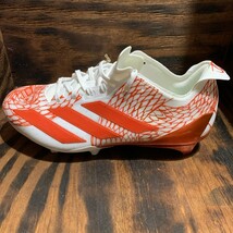 Adidas Adizero Electric Orange/White Football Cleats Men’s Size 8.5 IH8570 - $74.25