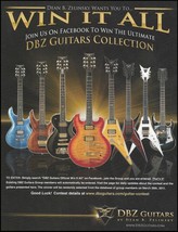 Dean B. Zelinsky 2011 DBZ Guitars Collection ad 8x11&quot; guitar advertisement print - £2.86 GBP