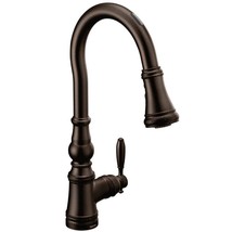 MOEN Weymouth U Smart Pull Down Kitchen Faucet Bronze S73004EVORB New OB... - $489.90