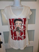 Betty Boop Hot Chick SS T-shirt Size M (7/9)  Women&#39;s/Junior&#39;s NEW - £15.46 GBP