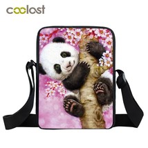Cute Colorful Panda Messenger Bag Women Handbag Girls Totes Leisure  Bag for Tra - £51.31 GBP