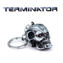 The Terminator Figure Skull Head Metal Keychain Ornament Collection Skul... - $8.71