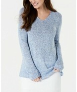 Size XS Style &amp; Co Marled V-Neck Sweater Peri Dream NWOT - $11.66 CAD