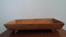 Square Wooden Old Bowl 16&quot;x10&quot;aprx  old Los Angeles Mid Century Danish d... - $150.00
