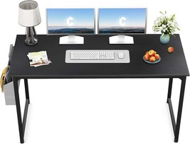 Cubicubi Computer Desk, 55&quot; Study Writing Table, Black, Modern, Simple S... - £107.72 GBP