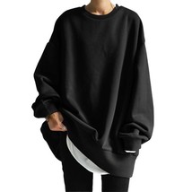 Korean Style Ladies High Quality Sweatshirt Oversized Long Sleeve O Neck Loose P - £113.24 GBP