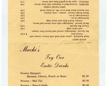 Macki&#39;s Tabletop Exotic Drinks and Snack Menu - $11.88