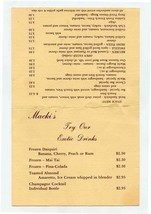 Macki&#39;s Tabletop Exotic Drinks and Snack Menu - $11.88