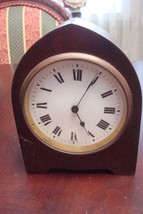 H &amp; H France wooden case antique c1910s, clock, needs maintenance[2*] - £100.91 GBP