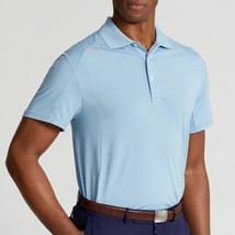 RLX Ralph Lauren Men&#39;s Pro Fit Airflow Performance Polo Golf Shirt Blue-XL - £61.12 GBP