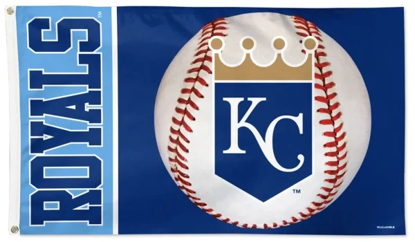 Kansas City Royals 3×5 Baseball Flag with Team Logo - $18.00