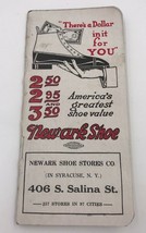 Antique Newark Shoes Advertising Notepad Syracuse NY Paper Ephemera Earl... - £6.79 GBP