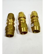 Lot Of 3 Brass DOT 3/8” ID Rubber Air Brake Hose Mender Union Bendix-TS ... - $691.06 MXN
