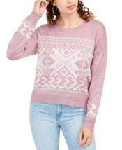 MSRP $44 Hippie Rose Juniors&#39; Fair Isle Sweater Purple Size XS - $27.72