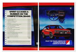 Print Ad American Motors AMC Spirit G.T. Vintage 1982 2-Page Car Adverti... - $12.30
