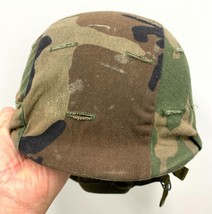 US ARMY ISSUE PASGT HELMET WITH WOODLAND CAMO COVER - SMALL - $182.33