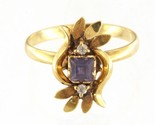Amethyst Women&#39;s Cluster ring 18kt Yellow Gold 415329 - $199.00