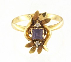 Amethyst Women&#39;s Cluster ring 18kt Yellow Gold 415329 - £159.07 GBP