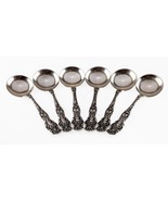 Lot of 6 Wallace Bouillon Soup Spoons in Scarce Irian Pattern! Nice! - $7,243.77 MXN