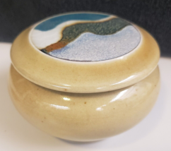 Ann Richard High Fire Art Pottery Handmade Porcelain Trinket Jar Box (#442) Read - £21.22 GBP