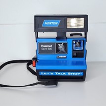 Vintage Polaroid Spirit 600 Norton Let&#39;s Talk Shop Blue Camera Rare Unte... - $89.99