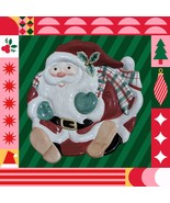 Vintage Fitz &amp; Floyd Santa Christmas Canape Cookie Plate Holiday Wall Decor - $10.50 CAD