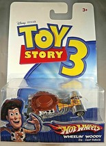 2010 Hot Wheels Disney Pixar Toy Story 3 Wheelin&#39; Woody Character Car w/5 Spokes - £15.24 GBP