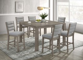 7pc Counter Height Dining Set w/ Leaf, Gray - [Your Brand Name] - $1,315.99