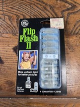 Vintage GE General Electric Flip Flash II For Cameras UNUSED 8 Flashes - £4.65 GBP
