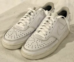 Nike Womens Court Vision CD5434-100 White Casual Shoes Sneakers Size 8.5 - £21.76 GBP