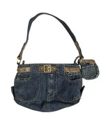 Boho Hippie Denim Blue Jean Shoulder Bag Western Retro Purse 8&quot; x 14&quot; - $452.18 MXN