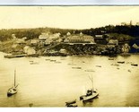 Boothbay Harbor Maine Real Photo Postcard Libby Photographer - $27.69