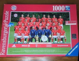 2016-17 FC Bayern Munich Roster Ravensburger Jigsaw Puzzle - 1000pc - TESTED PIC - £17.85 GBP
