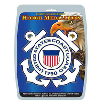 Coast Guard USCG Cutout 3-D Large Honor Medallion 5.25 inches Metal Enamel - $20.95