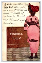 Lady In Pink Dress Big Hat Figures Talk Big Butt Comic DB Postcard Q19 - £3.13 GBP