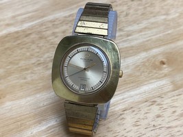 VTG Favre Leuba Chronometer 36000 Mens Gold Tone Self-Wind Automatic Watch~Date - £521.15 GBP
