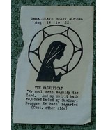 Small Collectible Religious Cover, Immaculate Heart Novena, Program Cove... - £3.11 GBP
